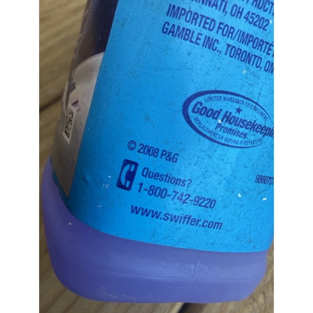 Vintage 2008 Swiffer Wet Jet Multi Purpose Cleaner 1L 33.8 fl oz HTF Prop